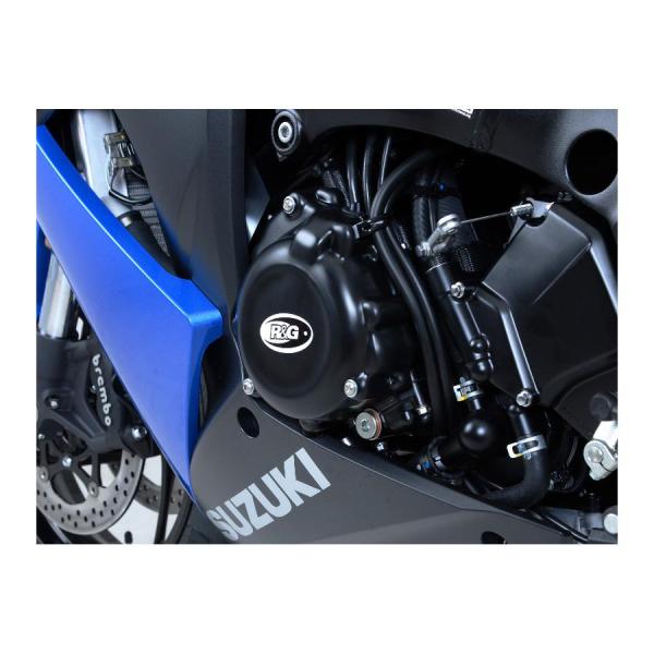 R&amp;G (アールアンドジー) エンジンケースカバーセット ポリプロピレン ブラック GSX-S100...