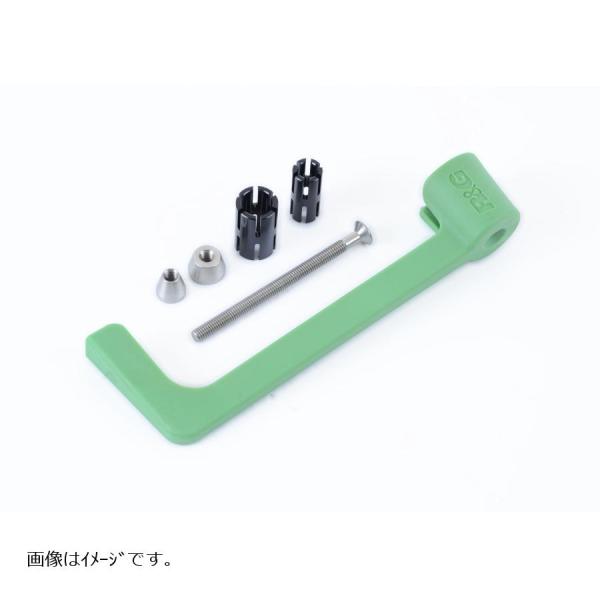 R&amp;G (アールアンドジー) モールド レバーガード グリーン ZX-6R/ZX-10R/H2/H2...