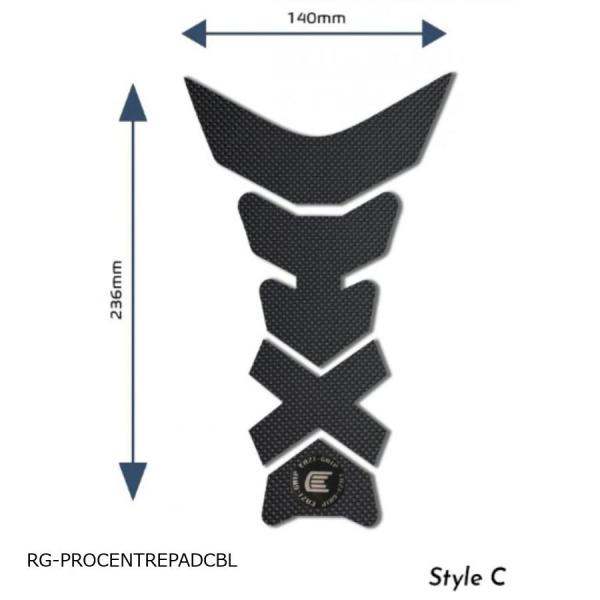 R&amp;G (アールアンドジー ) Eazi-Grip Tank Grips:PRO:ブラック COLO...