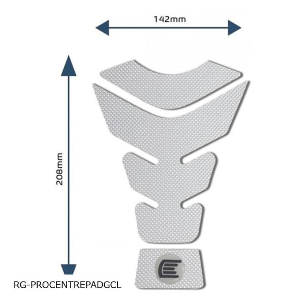R&amp;G (アールアンドジー ) Eazi-Grip タンクグリップ:PRO:クリア Centre T...
