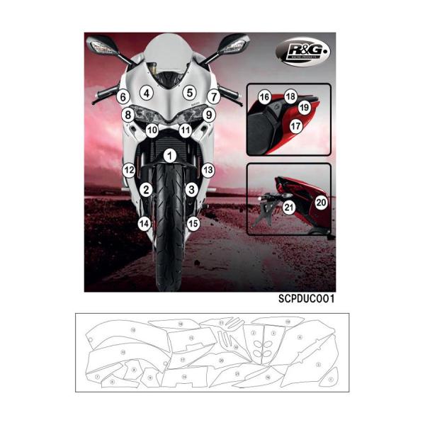 R&amp;G (アールアンドジー) セカンドスキン(高品質ポリウレタン保護フィルム) 1299 PANIG...