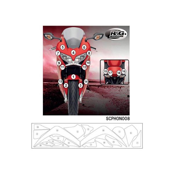 R&amp;G (アールアンドジー) セカンドスキン(高品質ポリウレタン保護フィルム) VFR800F RG...