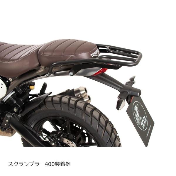 ヘプコ&amp;ベッカー リアキャリア ブラック(トップケース不可) Scrambler 400X/Spee...