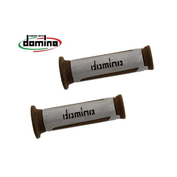 domino (ドミノ) グリップ ツーリスモタイプ シルバー×ブラウン A35041C6459
