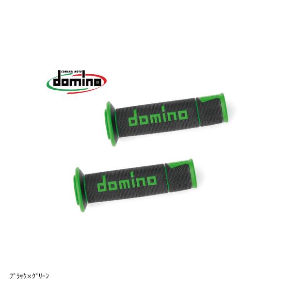 domino (ドミノ) グリップ A450 レーシングタイプ ブラック×グリーン A45041C4...