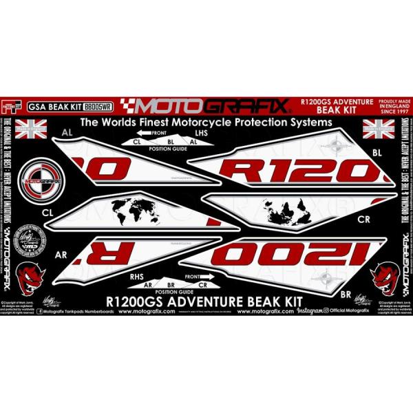 モトグラフィックス BEAK PROTECTION KIT BMW R1200GS Adventur...