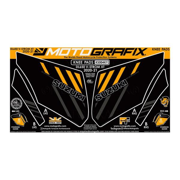 モトグラフィックス ボディパッド KNEE V-Strom DL650 XT 17-21 MT-KS...