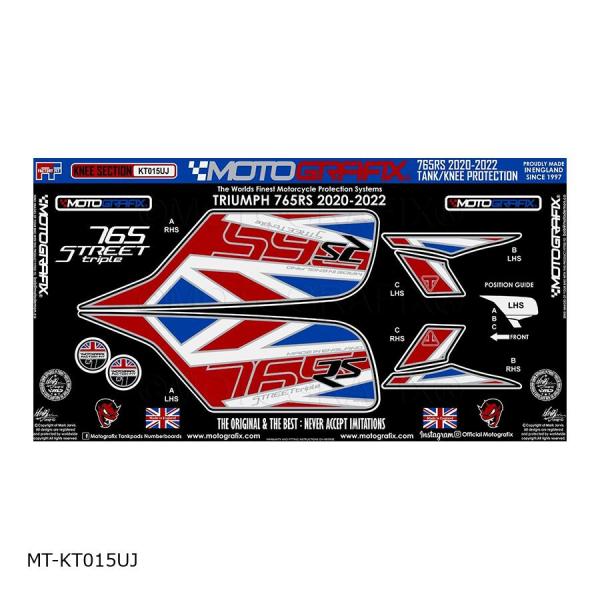モトグラフィックス KNEE BODY PAD Street Triple 765RS(17-22)...