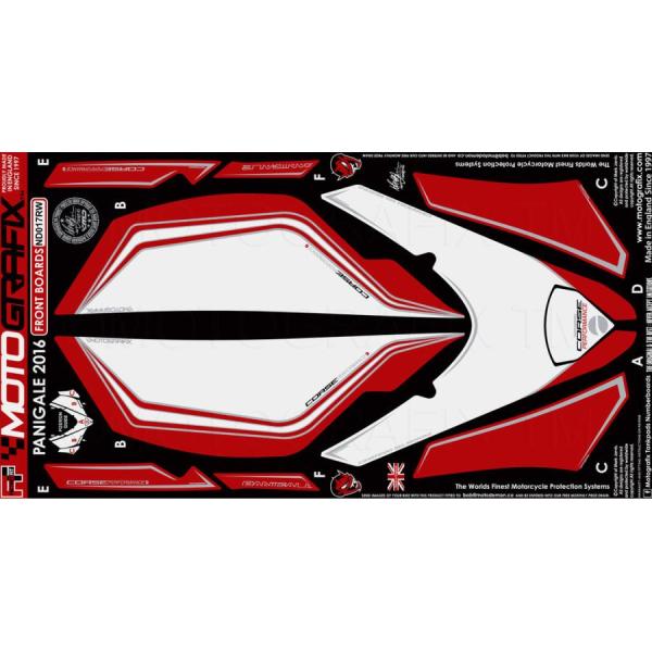 モトグラフィックス ボディパッド FRONT DUCATI PANIGALE959/1299/S M...