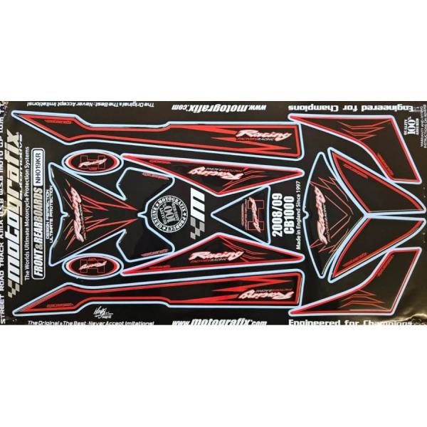 モトグラフィックス フロント/リア ボディパッド CB1000R MT-NH019KR