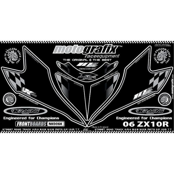 モトグラフィックス ボディパッド FRONT ZX-10R NINJA 06-07 MT-NK006...