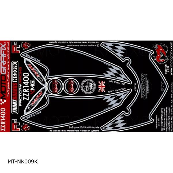 モトグラフィックス Front Body Pad ZZR1400(06-11) MT-NK009K