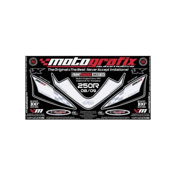 モトグラフィックス ボディパッド FRONT Ninja250R 08-12 MT-NK011U