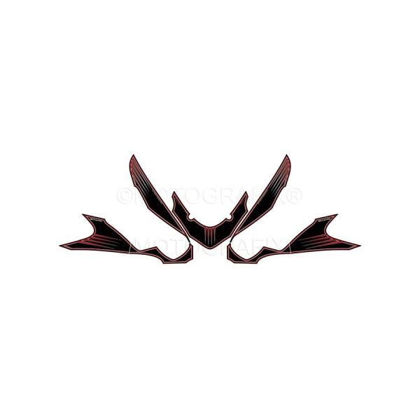 モトグラフィックス ボディパッド FRONT ZZR1400 MT-NK021KR