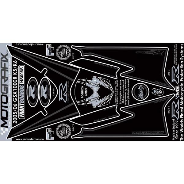 モトグラフィックス ボディパッド FRONT GSX-R1000 K5/K6 04-06 MT-NS...