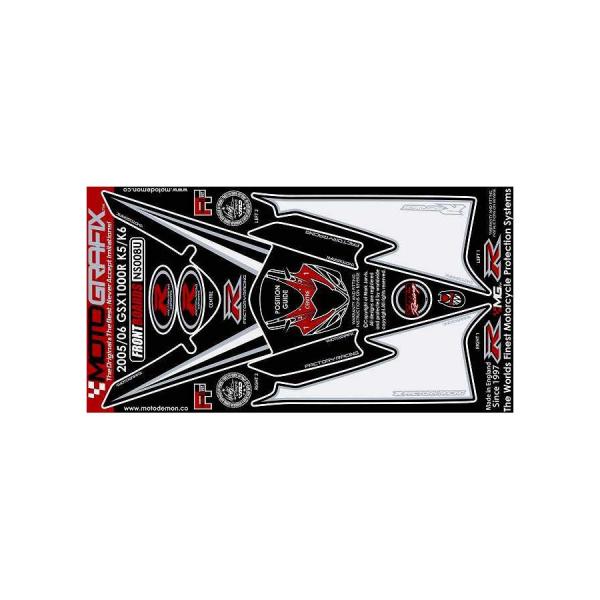 モトグラフィックス ボディパッド FRONT GSX-R1000 K5/K6 04-06 MT-NS...