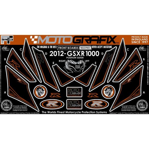 モトグラフィックス ボディパッド FRONT GSX-R1000 L2(12- MT-NS021KO