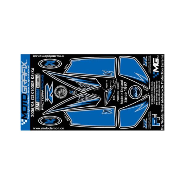 モトグラフィックス ボディパッド REAR GSX-R1000 K5/K6(04-06 MT-RS0...