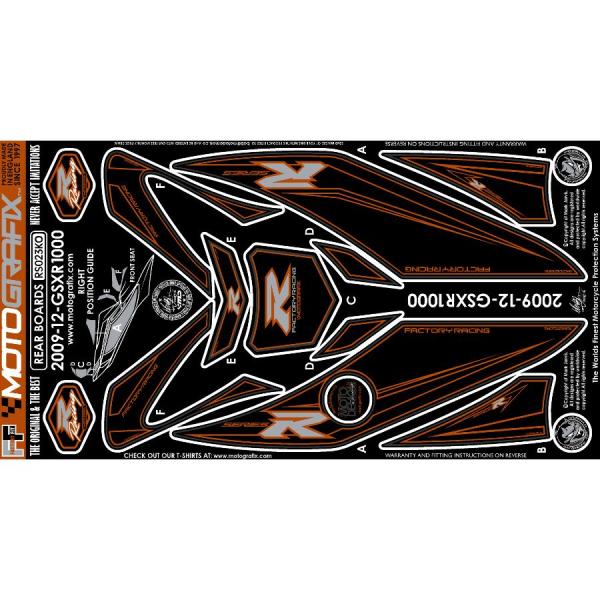 モトグラフィックス ボディパッド REAR GSX-R1000 L2(12- MT-RS023KO