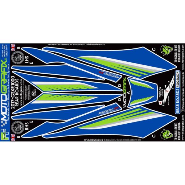 モトグラフィックス ボディーパッド REAR (MGP) GSX-R1000/R 17-18 MT-...