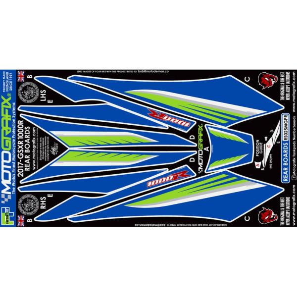 モトグラフィックス ボディーパッド REAR (MGPR) GSX-R1000/R 17-18 MT...