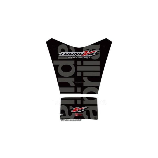 モトグラフィックス タンクパッド ブラック/グレー APRILIA TuonoV4 1100Fact...