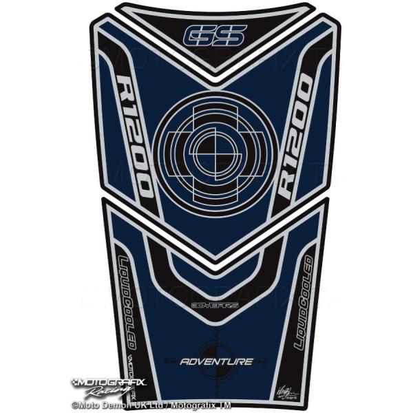 モトグラフィックス タンクパッド ダークブルー R1200GS 13- MT-TB020BD