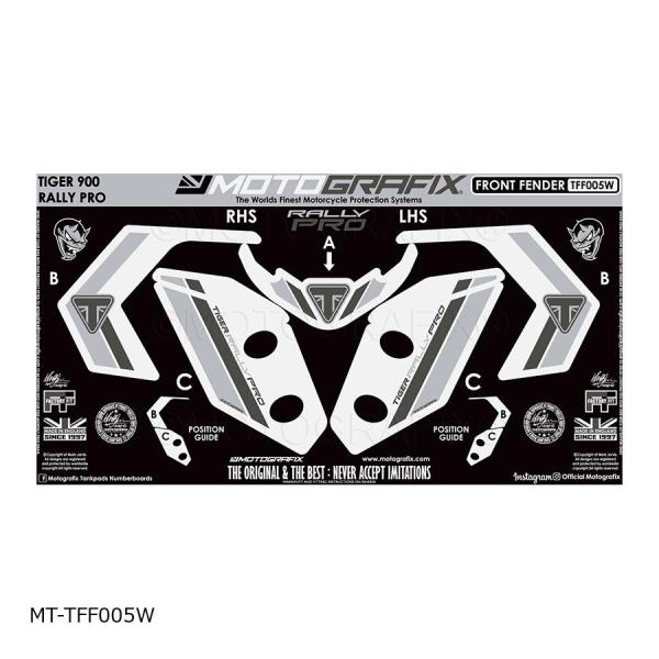 モトグラフィックス フロントフェンダーキット Tiger900 Rally Pro MT-TFF00...