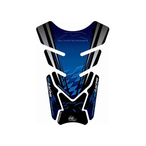 モトグラフィックス タンクパッド ブルー KAWASAKI QUADPAD MT-TK010B