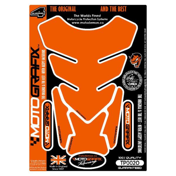 モトグラフィックス タンクパッド プレーン オレンジ MT-TP002O