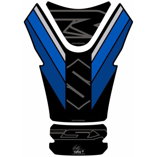 モトグラフィックス タンクパッド ブラック/ブルー GSX-R1000 MT-TS031KB