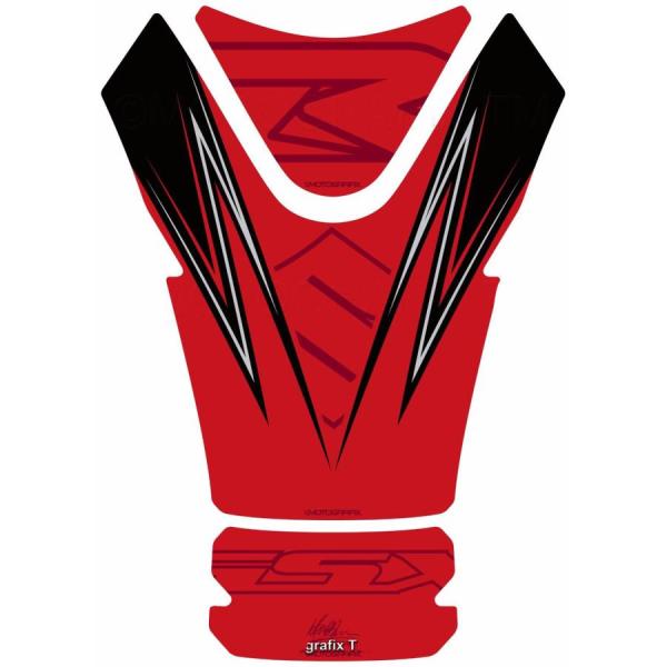 モトグラフィックス タンクパッド レッド GSX-R1000 MT-TS031R