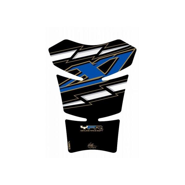 モトグラフィックス タンクパッド ブラック/ブルー YAMAHA XJR1200/XJR1300 M...