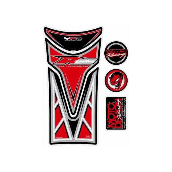 モトグラフィックス タンクパッド レッド YZF-R125 08-12 MT-TY017R