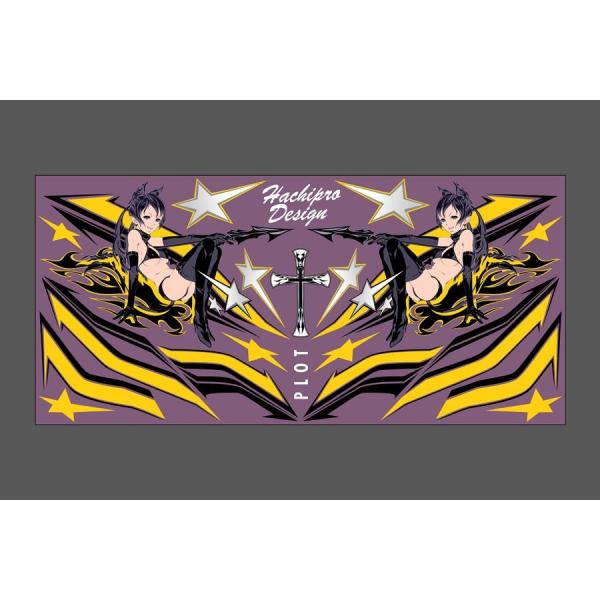 Plot (プロト) デカール デビルPlot (プロト)タン Y＆P L 汎用 YEL＆PPL L...