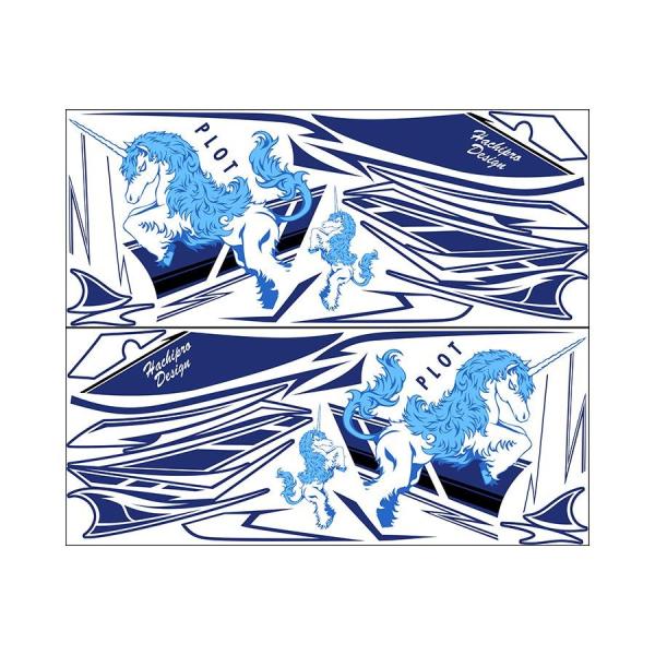 Plot (プロト) デカールキット ユニコーンA ブルー YZF-R3/R25