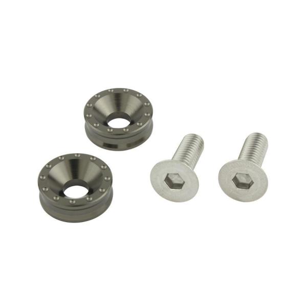 POSH Faith(ポッシュフェイス) ビレットライセンスプレートホルダーセット チタン 5000...