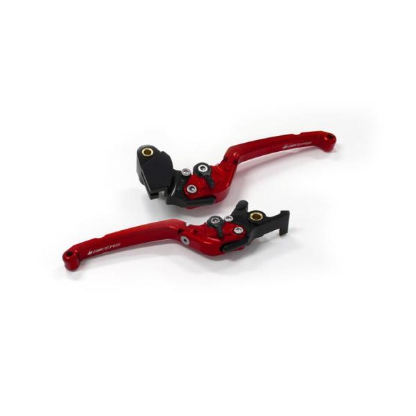 BIKERS (バイカーズ) レバーセット 可倒式 フラットタイプ レッド ZX-25R Ninja...