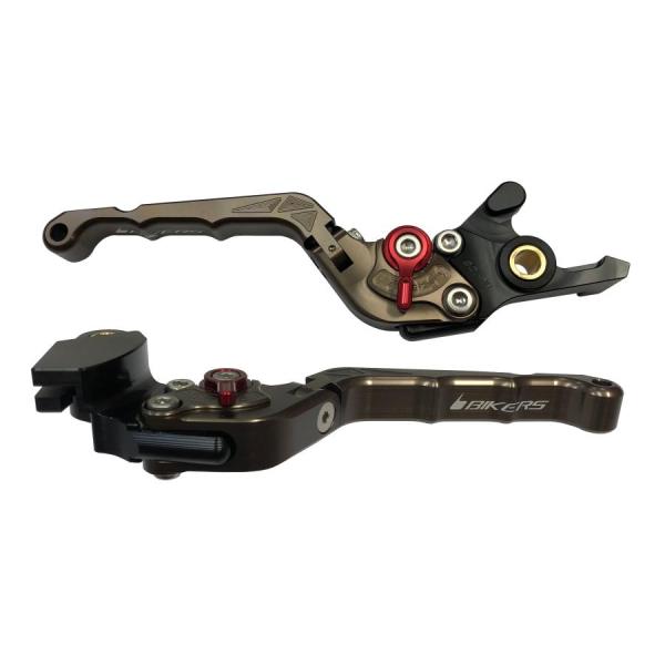 バイカーズ レバーセット 可倒式 カーブタイプ チタン ZX-25R 20-23 Ninja650/...