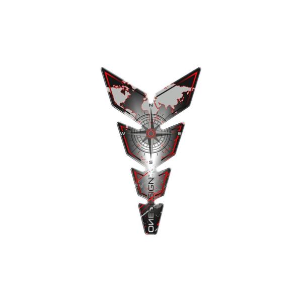 ワンデザイン タンクパッド ナロー コンパス レッド 223x134mm CGMOS110RP