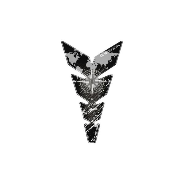 ONEDESIGN(ワンデザイン) タンクパッド ナロー コンパス カーボン柄 223x134mm ...