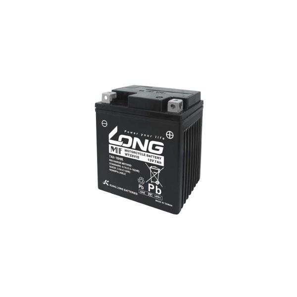 ロングバッテリー バッテリー 12V/7Ah 液注入済 互換 GTZ8V YTZ8V YTX7L-B...
