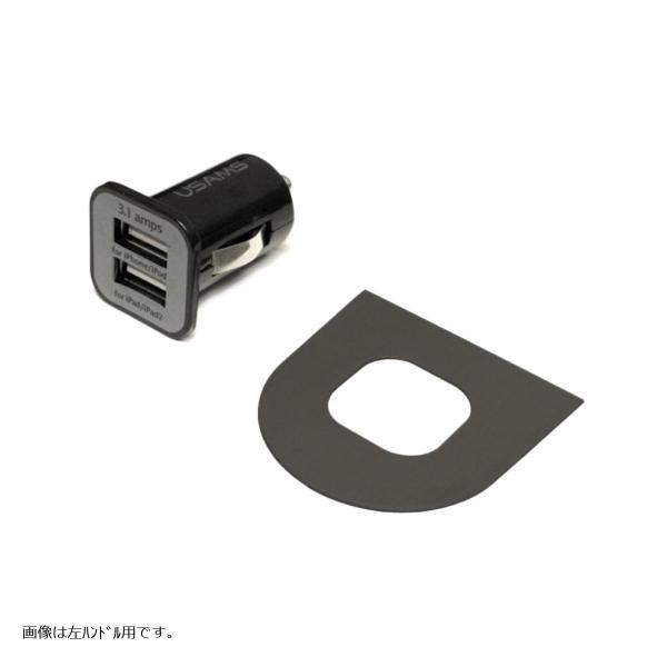 ジャスパフォーマンス USB付きスイッチベゼル ブラックステンレスヘアライン NA6C/NA8C 2...