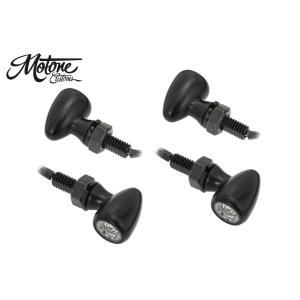 Motone(モートーン) ウインカーセット アルミビレット ブラック 4個