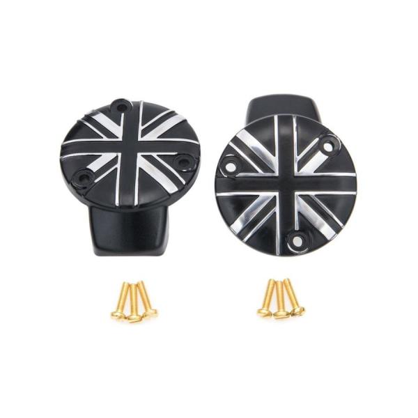 Motone(モートーン) スロットルボディカバー ユニオンジャック ブラック/ポリッシュ T120...