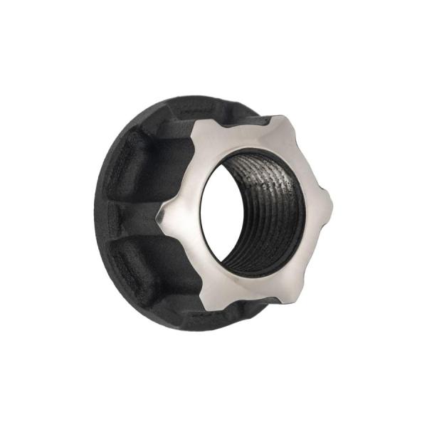 Motone(モートーン) リアアクスルナット GAFFER チタン削り出し ブラック/ポリッシュ ...
