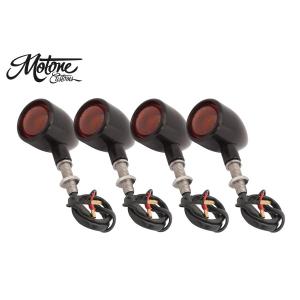 Motone(モートーン)  ウインカーセット アルミビレット ブラック 4個 M10 汎用 XNM002B-SET｜plotonlinestore