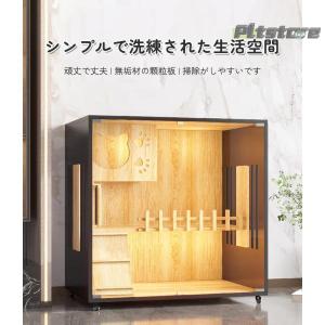 pltstore木製キャットケージ 3段 大型...の詳細画像1