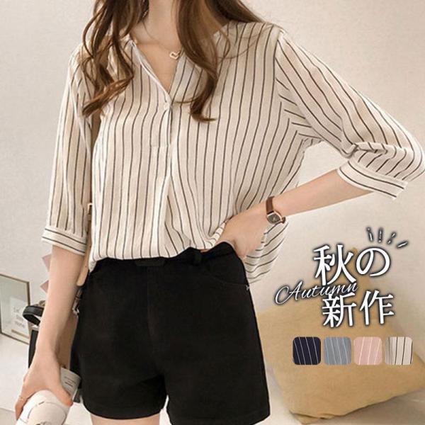 シャツ ブラウス 秋 春 シフォン レディース 長袖 トップス カットソー オフィス 通勤 スーツ ...