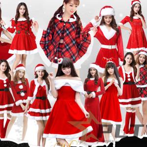 サンタワンピースレディース クリスマスドレスサンタクロースコスプレ